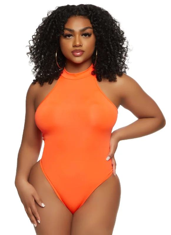 Daisy High Neck Racerback Bodysuit