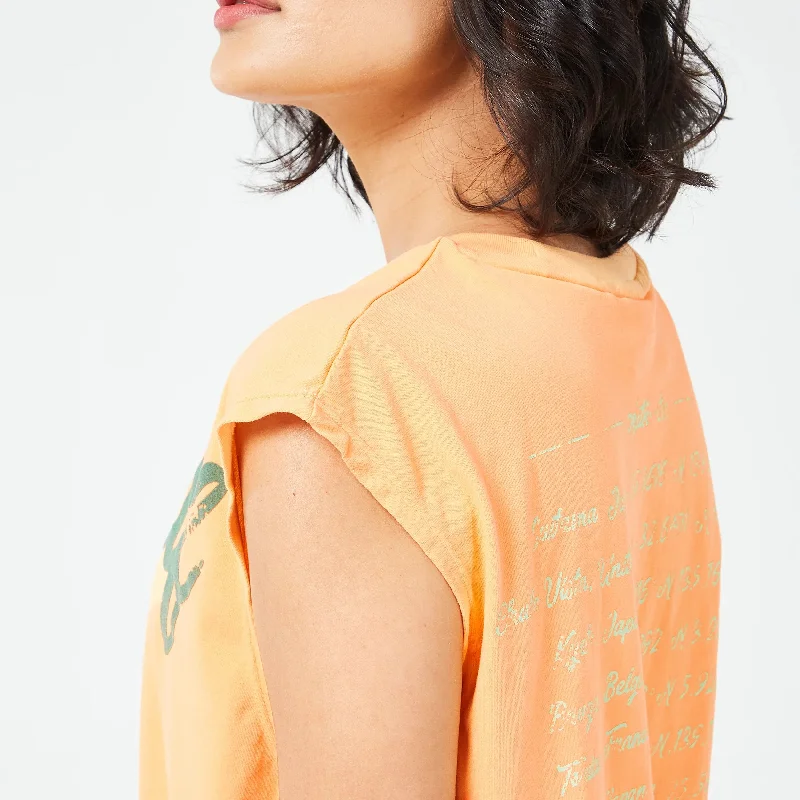 Retrograde Explorer Tank - Orange Chiffon Marl