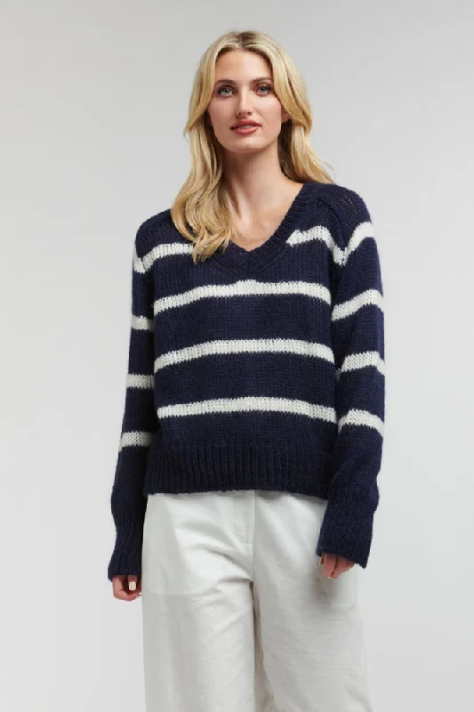 Spencer Stripe Mohair Knit By 365 Days