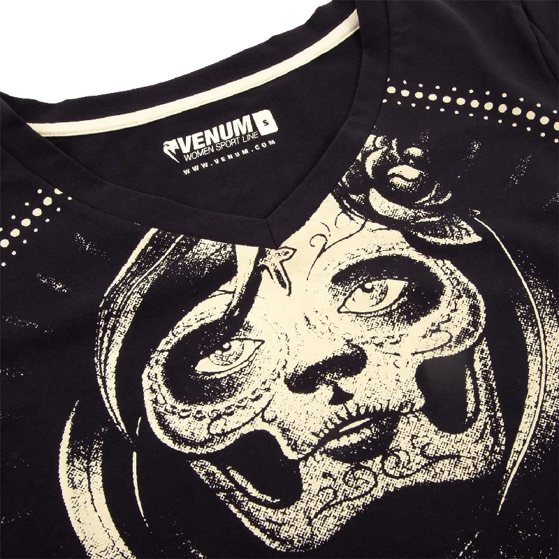 Venum Santa Muerte T-shirt - Black/Yellow - For Women