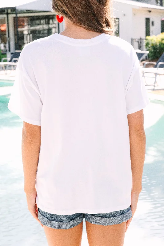 American Spirit White Graphic Tee