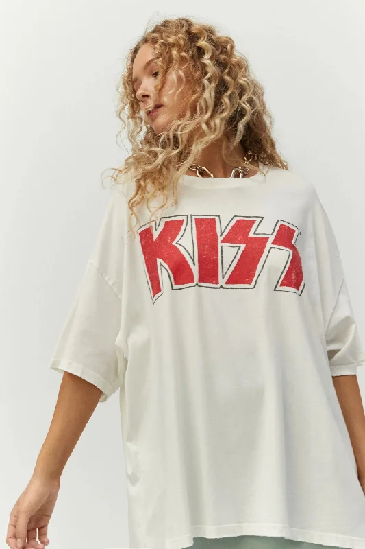 Daydreamer La - KISS GLITTER LOGO OS TEE