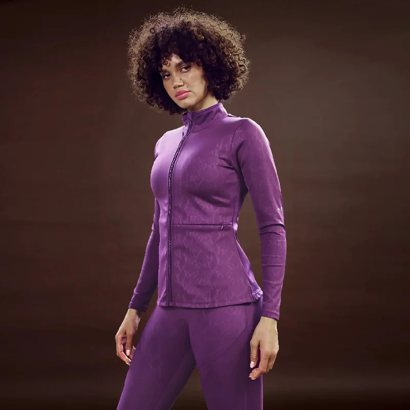 Half Serpent Track Top - Shadow Purple