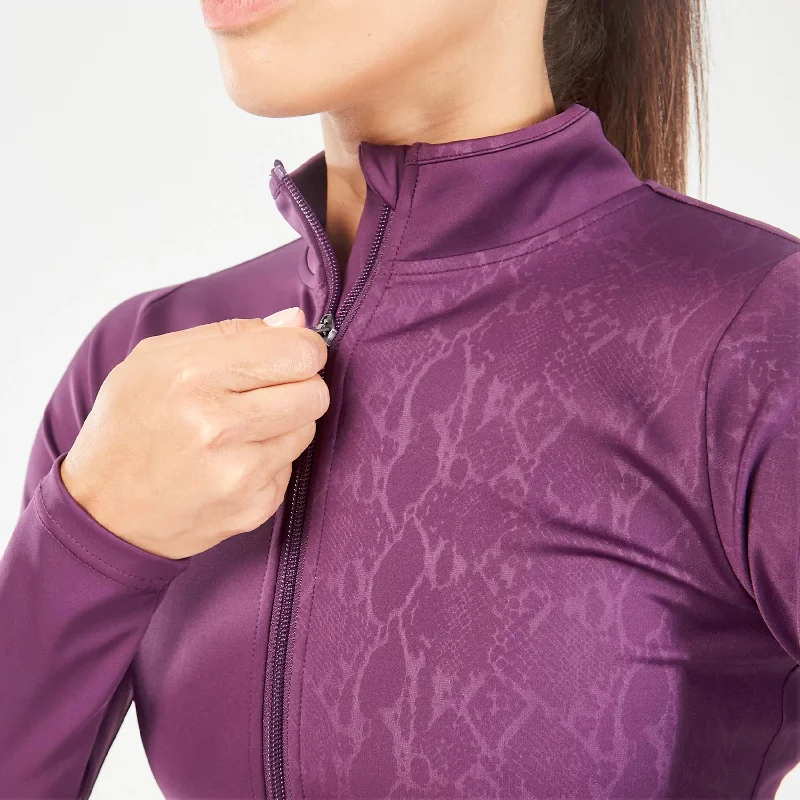 Half Serpent Track Top - Shadow Purple