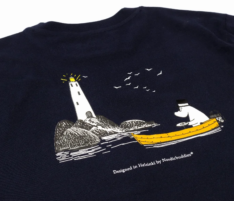 Organic Premium T-Shirt Moominpappa - Navy