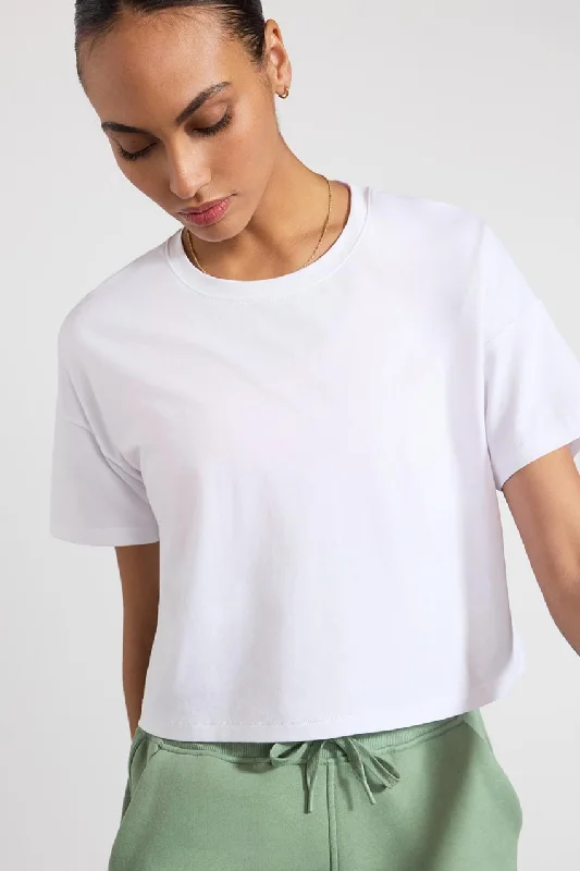 MPG Pima Cotton Crop Boyfriend T-Shirt