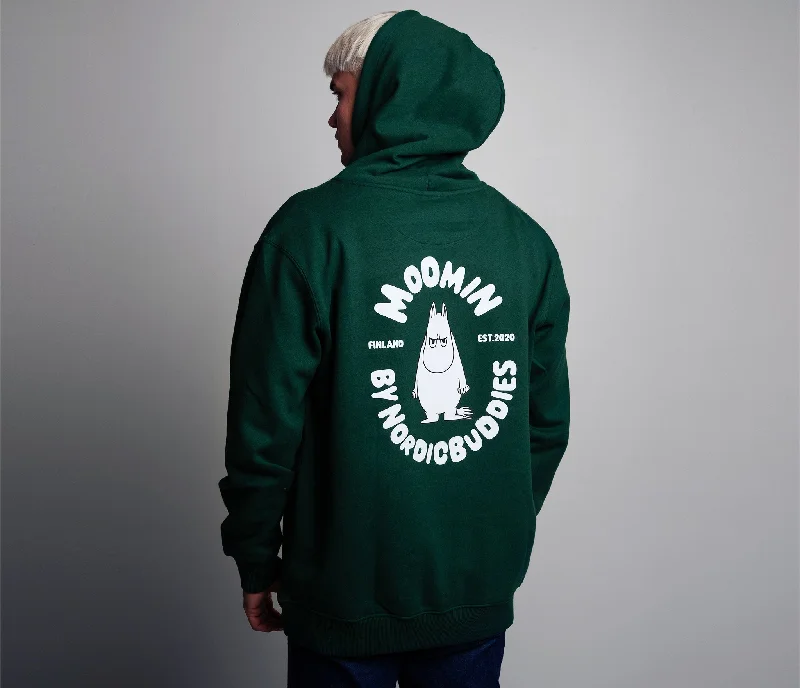 Organic Premium Hoodie Moomin - Green