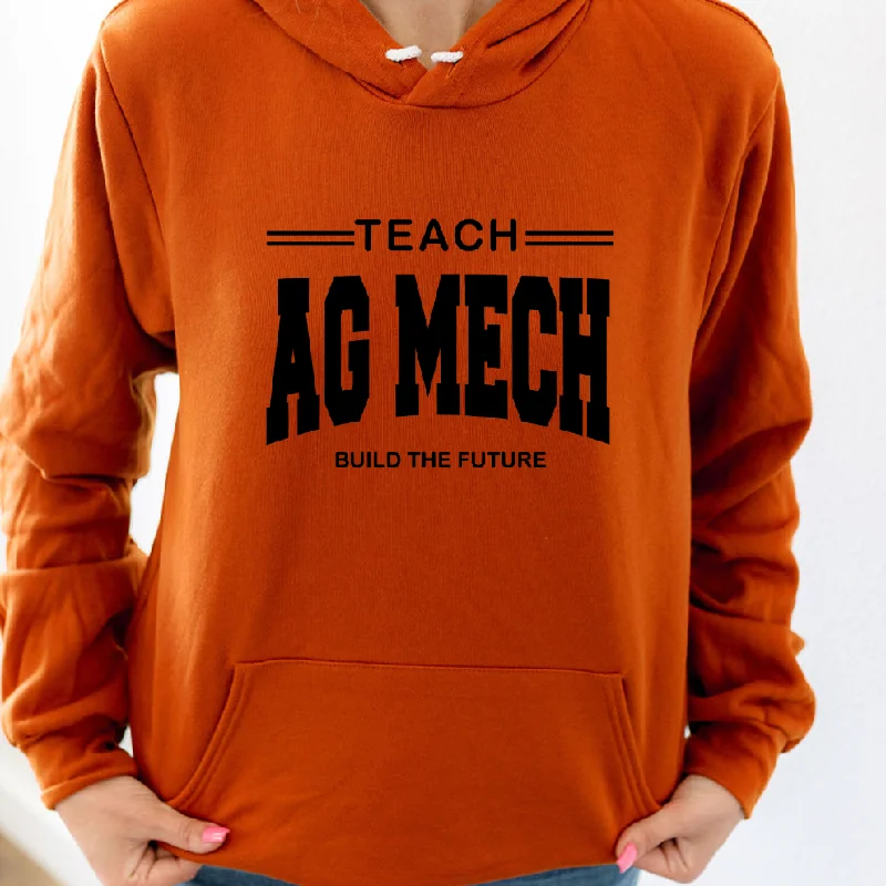 Teach AG Mech Build The Future Black ink Hoodie (S-3XL) Unisex - Multiple Colors!