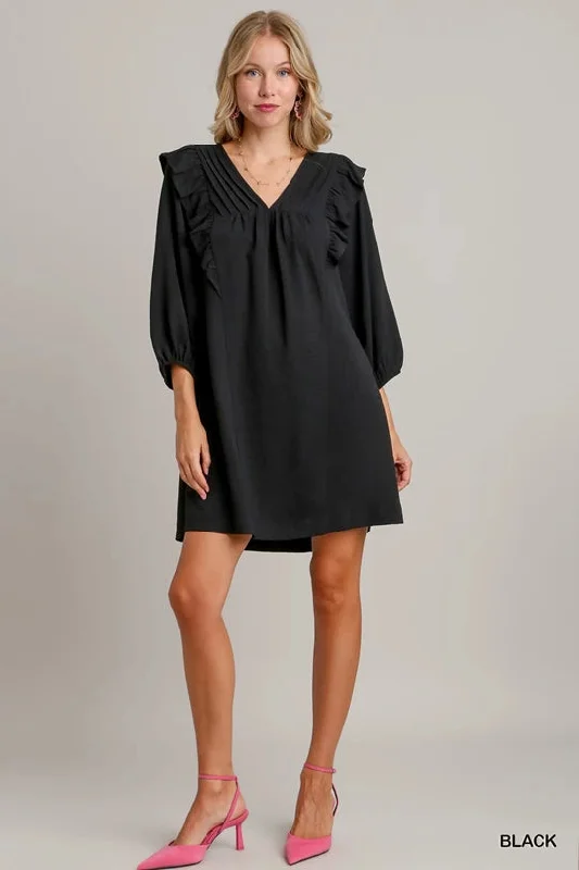 Little Black Umgee Ruffle Dress