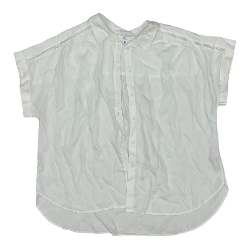 WHITE TOP SS by TIME AND TRU Size:2X