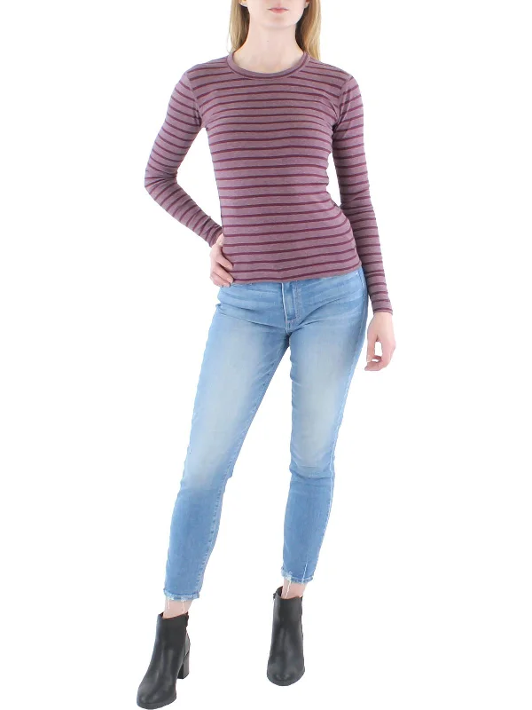 Womens Modal Blend Striped T-Shirt