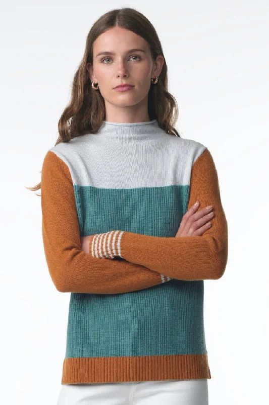 Zaket & Plover Block Colour Funnel Sweater